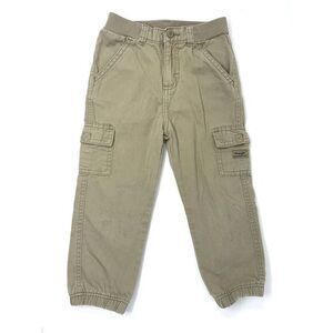 Wrangler Khaki‎ Color Cotton Stretch Waist Boy's Cargo Pants Size 4T